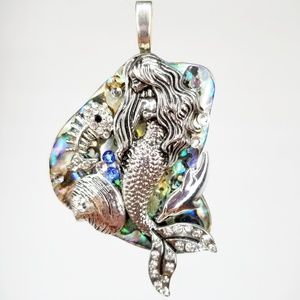 Abalone Shell Mermaid Pendant
